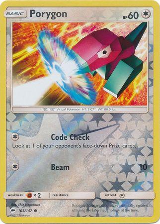 Porygon – 103/147 – Common Reverse Holo