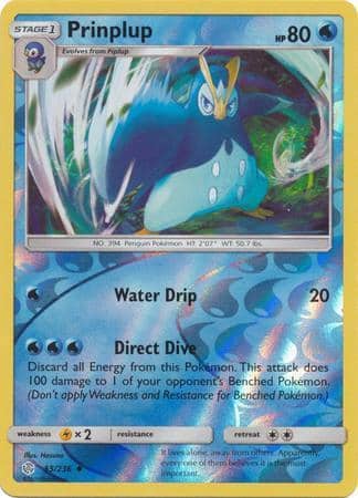Prinplup – 55/236 – Uncommon Reverse Holo