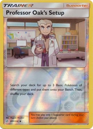 Professor Oak’s Setup – 201/236 – Uncommon Reverse Holo