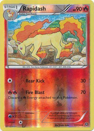 Rapidash – 17/114 – Uncommon Reverse Holo