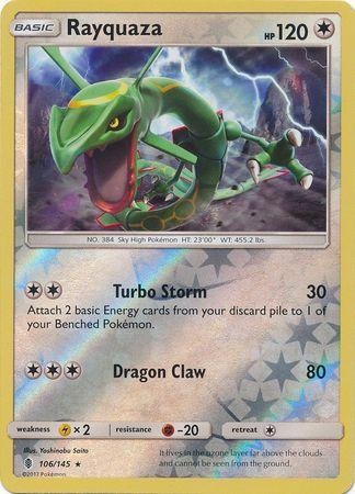 Rayquaza – 106/145 – Rare Reverse Holo