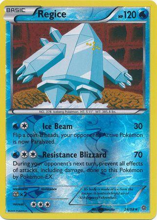 Regice – 24/98 – Rare Reverse Holo
