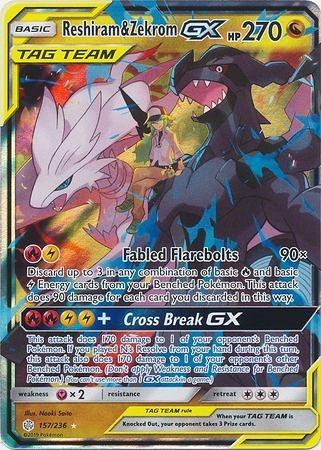 Reshiram – Zekrom GX – 157/236 – Ultra Rare