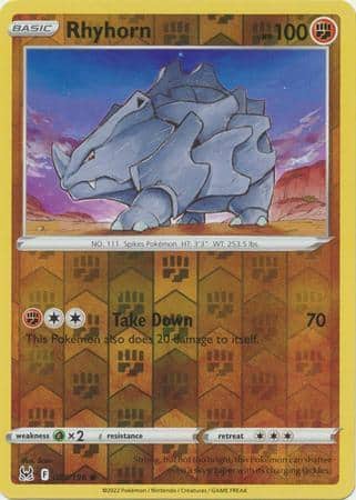 Rhyhorn - 089/196 - Common Reverse Holo
