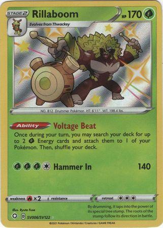 Rillaboom – SV6/SV122 – Shiny Rare