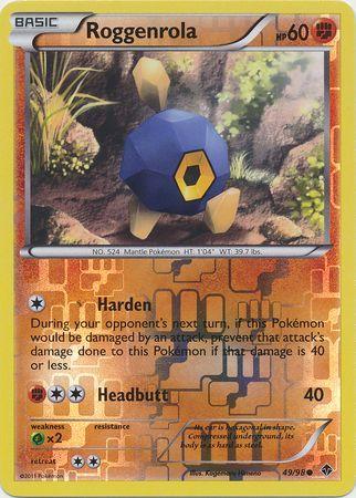 Roggenrola – 49/98 – Common Reverse Holo