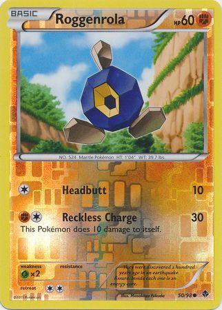 Roggenrola – 50/98 – Common Reverse Holo