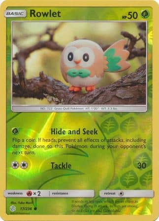 Rowlet – 17/236 – Common Reverse Holo