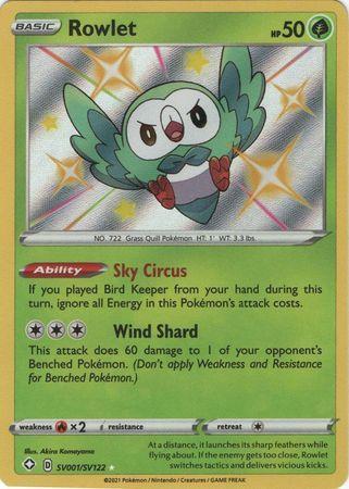 Rowlet – SV1/SV122 – Shiny Rare