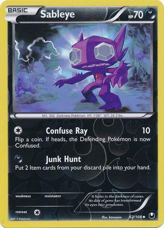 Sableye – 62/108 – Uncommon Reverse Holo