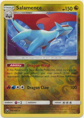 Salamence – 106/168 – Holo Rare Reverse Holo
