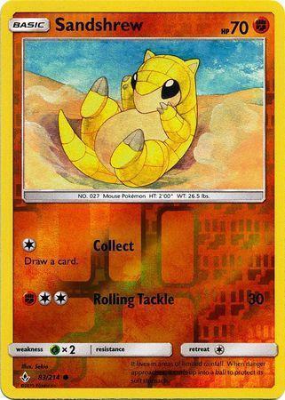Sandshrew – 83/214 – Common Reverse Holo