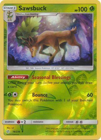 Sawsbuck – 16/236 – Holo Rare Reverse Holo