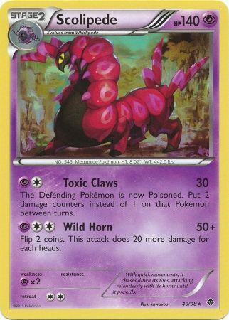 Scolipede – 40/98 – Rare