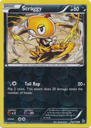 Scraggy – 58/106 – Common Reverse Holo