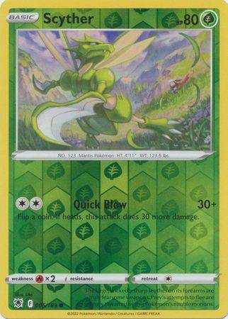 Scyther – 005/189 – Common  Reverse Holo