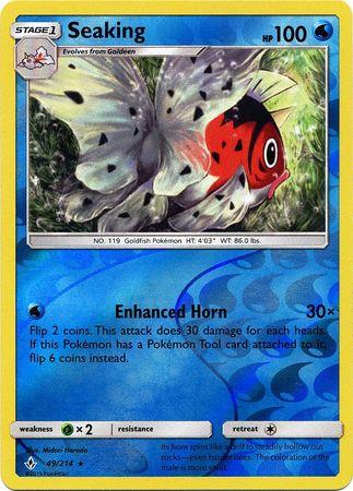 Seaking – 49/214 – Rare Reverse Holo