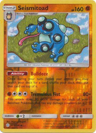 Seismitoad – 117/236 – Rare Reverse Holo