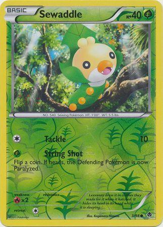 Sewaddle – 3/98 – Common Reverse Holo