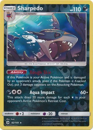 Sharpedo – 82/149 – Rare Reverse Holo