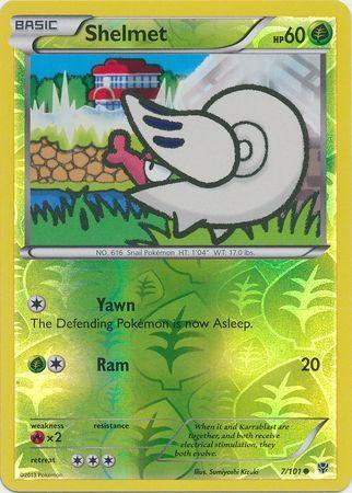 Shelmet - 7/101 - Common Reverse Holo