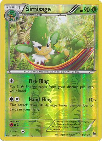Simisage – 6/162 – Rare Reverse Holo