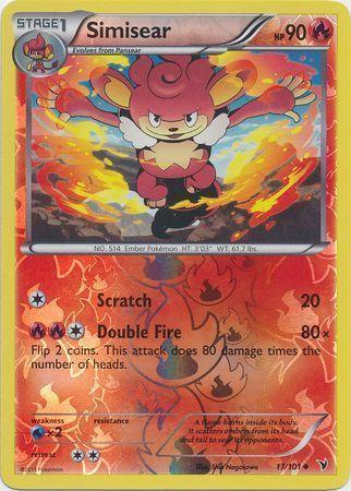 Simisear – 17/101 – Uncommon Reverse Holo