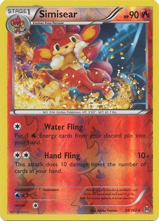 Simisear – 24/162 – Rare Reverse Holo