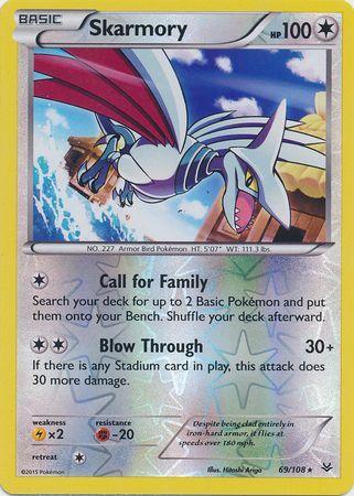 Skarmory – 69/108 – Rare Reverse Holo