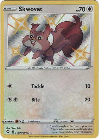 Skwovet – SV99/SV122 – Shiny Rare