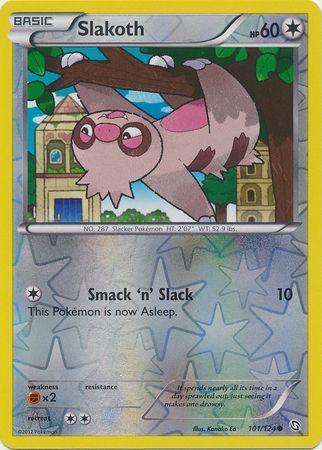 Slakoth – 101/124 – Common Reverse Holo