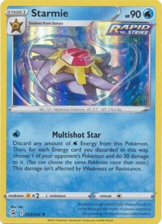 Holo Rake Starmie - 053/264 - Holo Rare - Playset