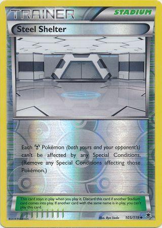 Steel Shelter – 105/119 – Uncommon Reverse Holo