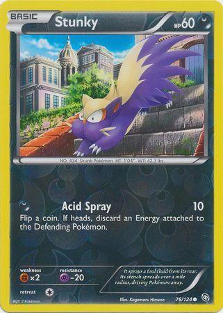 Stunky – 76/124 – Common Reverse Holo