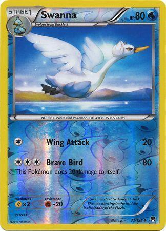 Swanna – 37/122 – Uncommon Reverse Holo