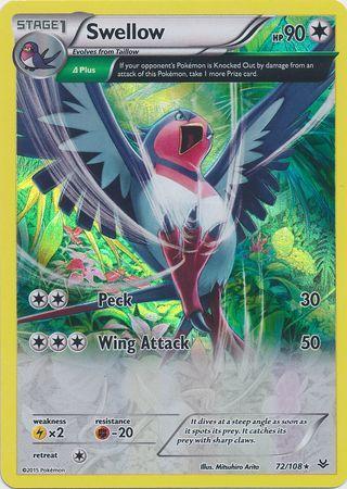 Swellow – 72/108 – Holo Rare
