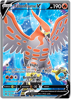 Talonflame V – 168/185 – Full Art Ultra Rare