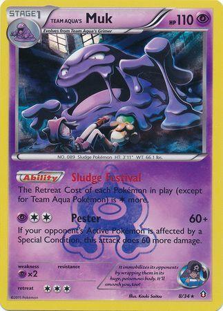 Team Aqua’s Muk – 8/34 – Holo Rare