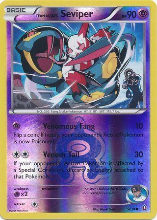 Team Aqua’s Seviper – 9/34 – Common Reverse Holo