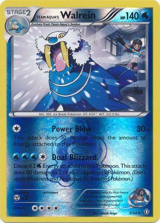 Team Aqua’s Walrein – 5/34 – Holo Rare Reverse Holo