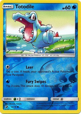 Totodile – 22/70 – Common Reverse Holo