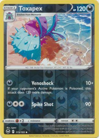 [ESP] Toxapex – 115/195 – Uncommon Reverse Holo