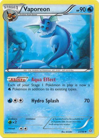 Vaporeon – 22/98 – Uncommon