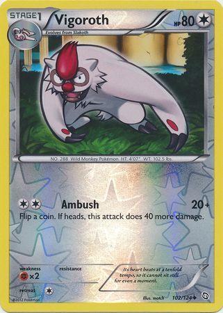 Vigoroth – 102/124 – Uncommon Reverse Holo