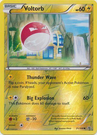 Voltorb – 21/108 – Common Reverse Holo