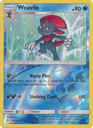 Weavile – 44/236 – Rare Reverse Holo