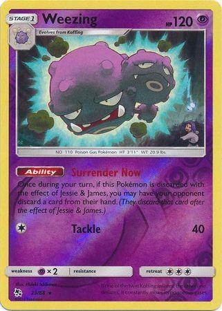 Weezing – 29/68 – Rare Reverse Holo