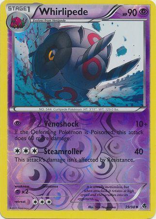 Whirlipede – 39/98 – Uncommon Reverse Holo