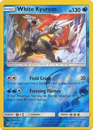 White Kyurem – 63/214 – Holo Rare Reverse Holo