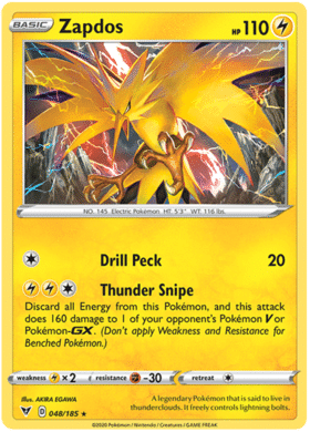 Zapdos – 048/185 – Holo Rare